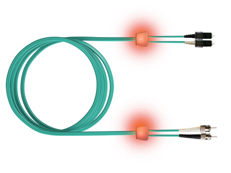 LWL LED Patchkabel Premium, Duplex, SCD/ST, G50/125 OM3, 10m