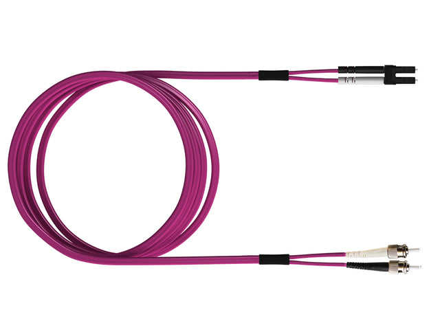 LWL Patchkabel Premium, Duplex, LCD/ST, G50/125, OM4, 2m