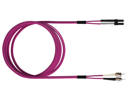 LWL Patchkabel Premium, Duplex, LCD/ST, G50/125, OM4, 10m