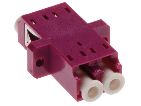 Standard LC-Duplex Kupplung MM Polymer Hülse Violett