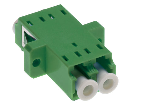 Standard LC-Duplex Kupplung SM APC Polymer Hülse grün