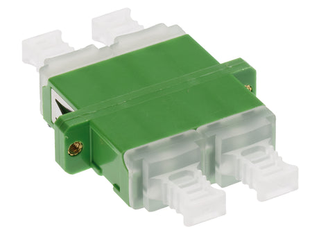 Premium LC-Quad Kupplung SM APC Polymer Keramik Hülse grün