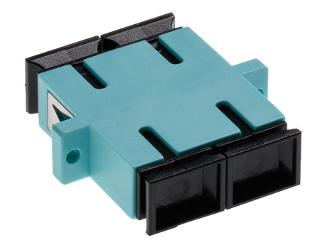 Standard SC-Duplex Kupplung MM Polymer Hülse aqua