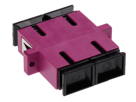 Standard SC-Duplex Kupplung MM Polymer Hülse Violett
