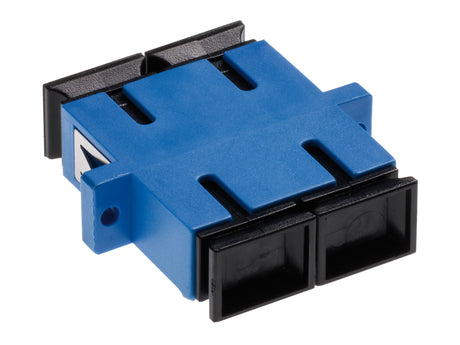 Standard SC-Duplex Kupplung SM Polymer Hülse blau