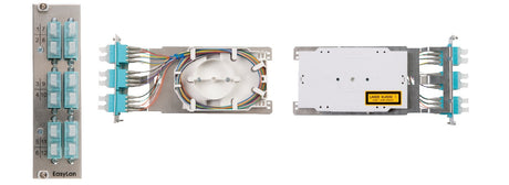 Einschubspleißmodul für Modulträger, 3HE, inkl.12xST OS2