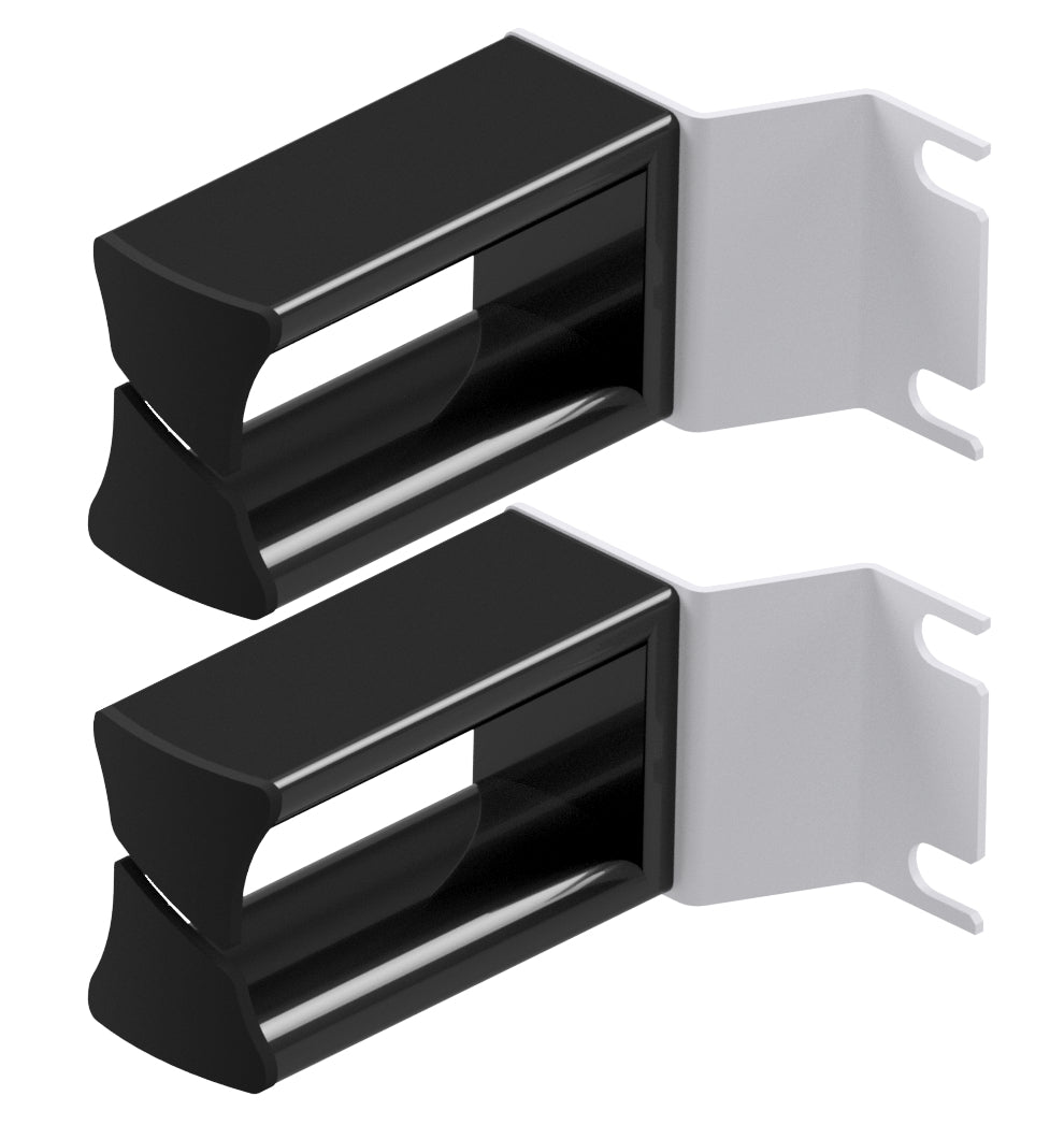 Kabelführungs-Set 2K 75mm RAL7035 (SET = 2 Stück)