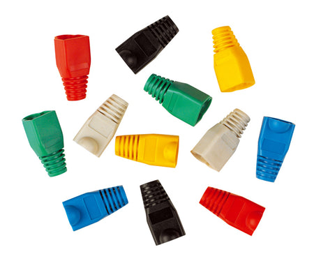 Tülle schwarz für geschirmte und ungeschirmte RJ45-Stecker