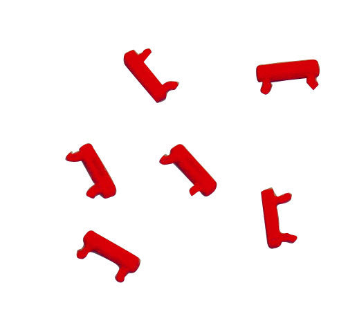 Foto: Clip zur Farbcodierung für LED Patchkabel, rot, 100 Stück