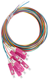 Foto: LWL Pigtail SC, 50/125µm OM4, 2,0m, Easy Strip, 8Stk