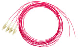 Foto: LWL Pigtail LC, 50/125µm OM4, 2,0m, Easy Strip,violet,4Stk