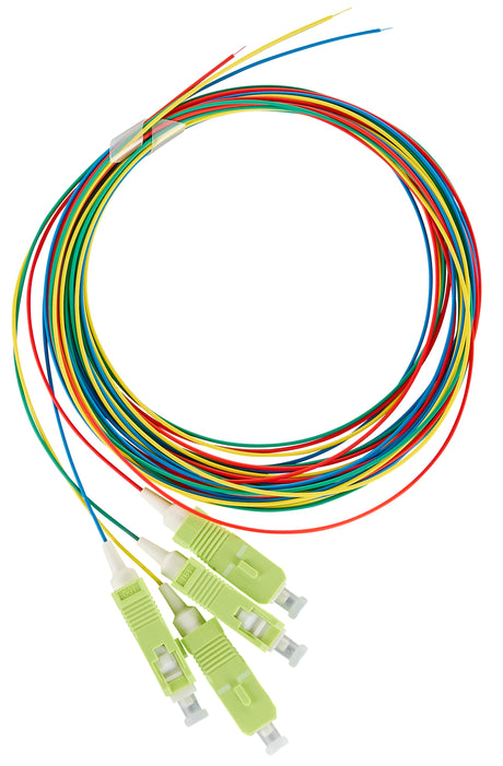 Foto: LWL Pigtail SC, 50/125µm OM5, 2,0m, Easy Strip, 4Stk