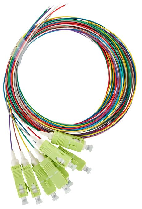 Foto: LWL Pigtail SC, 50/125µm OM5, 2,0m, Easy Strip, 8Stk