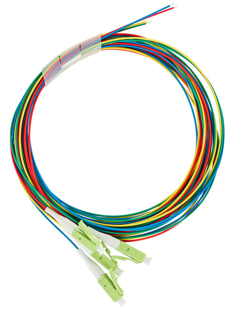 Foto: LWL Pigtail LC, 50/125µm OM5, 2,0m, Easy Strip, 4Stk