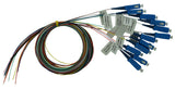 LWL Pigtail SC, 9/125µm OS2, 2,0m, 12Stk, Klasse B, färbig