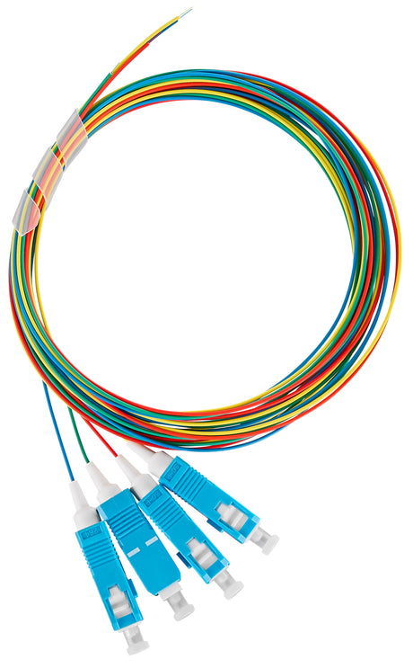 Foto: LWL Pigtail SC, 9/125µm OS2, 2,0m, Easy Strip, 4Stk