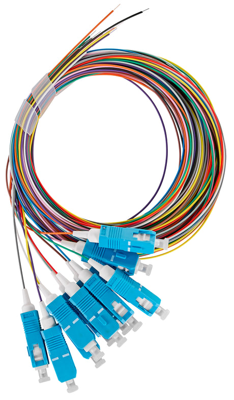 Foto: LWL Pigtail SC, 9/125µm OS2, 2,0m, Easy Strip, 12Stk