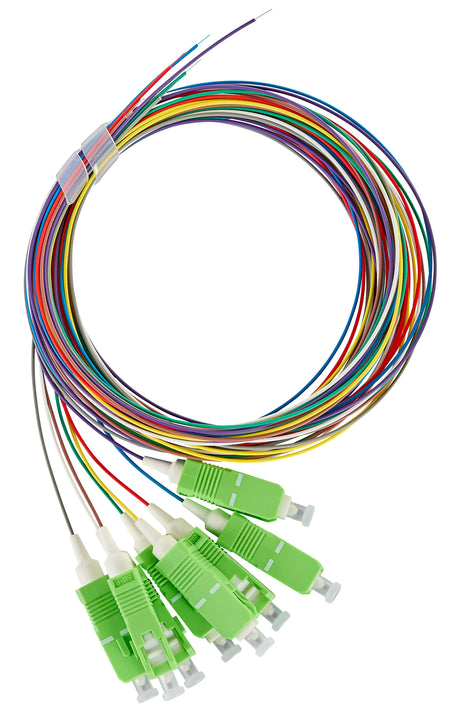 Foto: LWL Pigtail SC/APC, 9/125µm OS2, 2,0m, Easy Strip, 8Stk
