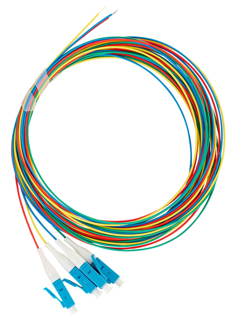 Foto: LWL Pigtail LC, 9/125µm OS2, 2,0m, Easy Strip, 4Stk