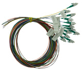 LWL Pigtail LC/APC, 9/125µm OS2, 2m, 12Stk, Klasse B, färbig