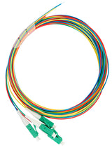 Foto: LWL Pigtail LC/APC, 9/125µm OS2, 2,0m, Easy Strip, 4Stk