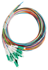 Foto: LWL Pigtail LC/APC, 9/125µm OS2, 2,0m, Easy Strip, 12Stk
