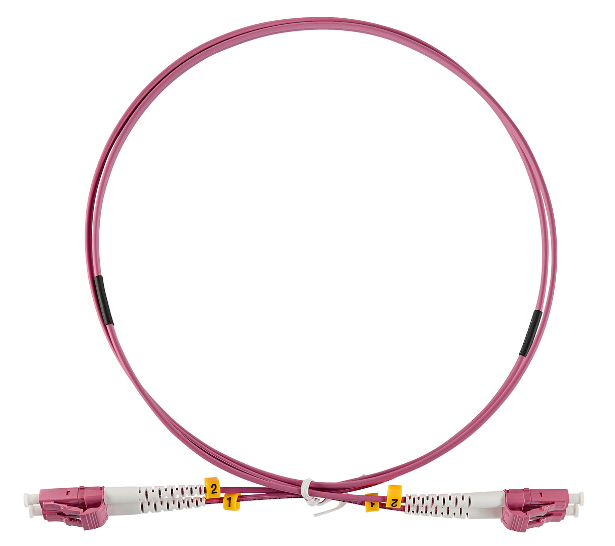 LWL Patchkabel Duplex LC/UPC - LC/UPC, 50/125µm OM4,  0,5m