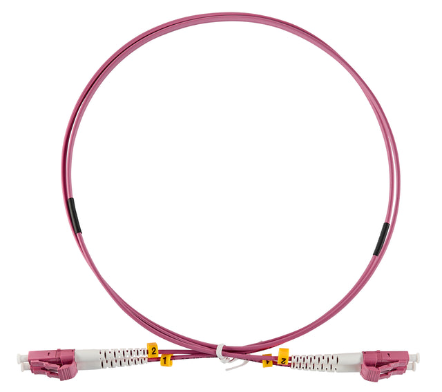 LWL Patchkabel Duplex LC/UPC - LC/UPC, 50/125µm OM4,  3,0m