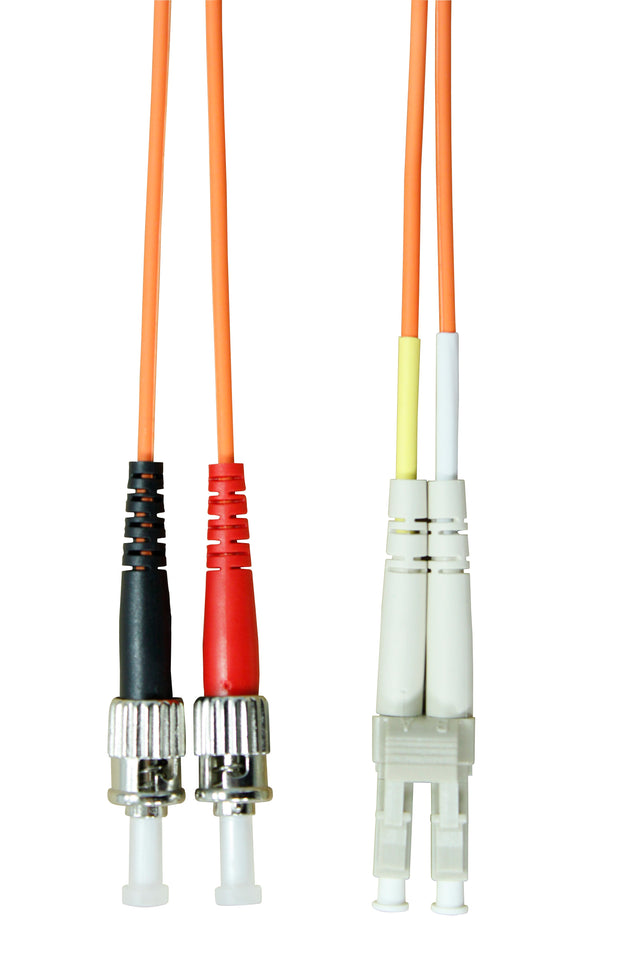 Foto: LWL Patchkabel Duplex LC / ST,50/125µm OM2,LS0H-3,orange, 5m