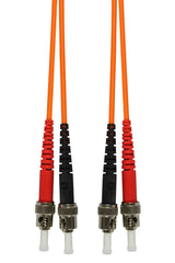 Foto: LWL Patchkabel Duplex ST/ST,50/125µm OM2,LS0H-3,orange, 2.0m