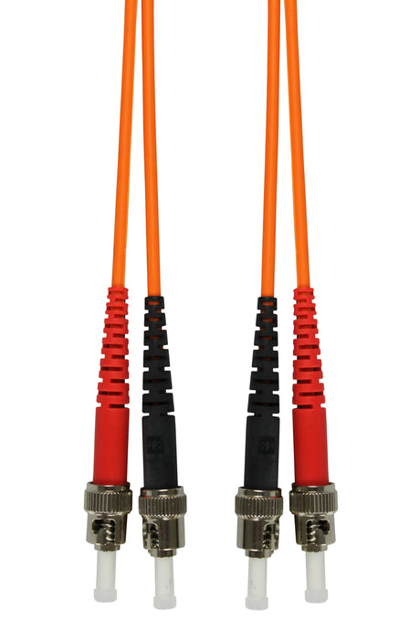 Foto: LWL Patchkabel Duplex ST/ST,50/125µm OM2,LS0H-3,orange, 2.0m