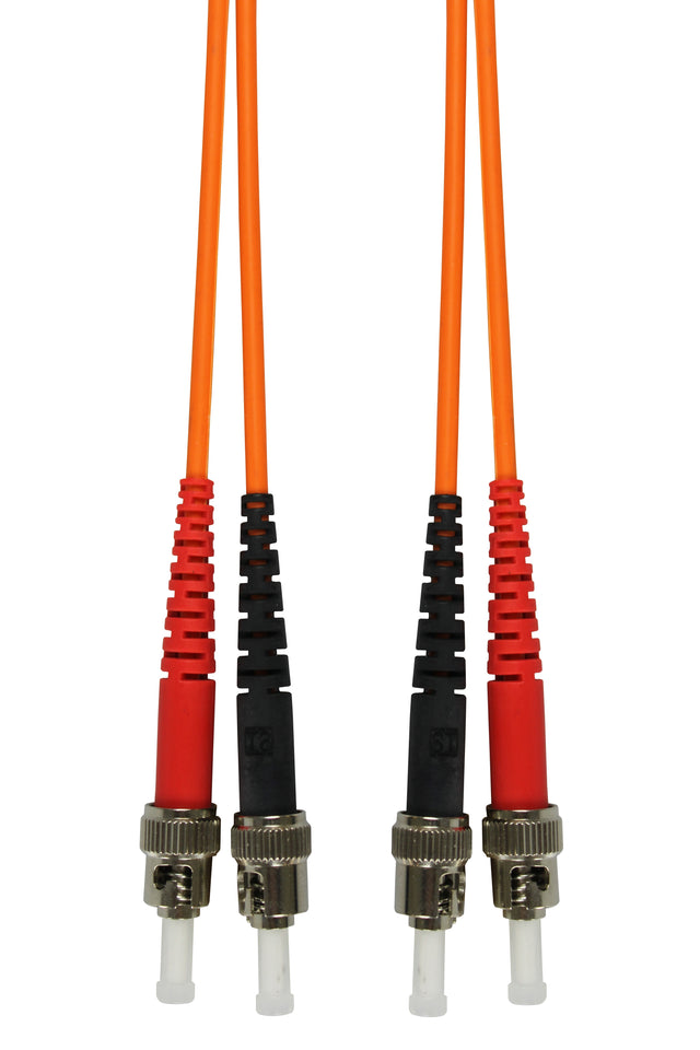 Foto: LWL Patchkabel Duplex ST/ST,50/125µm OM2,LS0H-3,orange, 2.0m