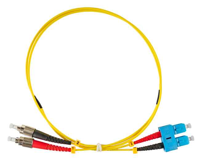 LWL Patchkabel Duplex SC/UPC - FC/UPC, 9/125µm OS2,  1,0m