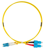 LWL Patchkabel Duplex LC/UPC - SC/UPC, 9/125µm OS2,  2,0m