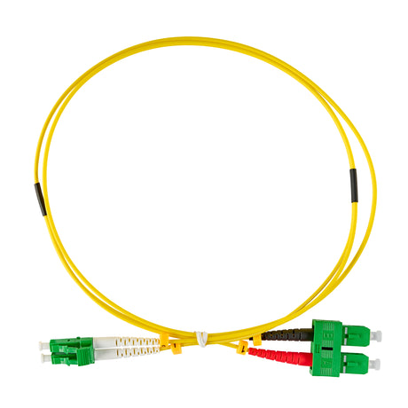 LWL Patchkabel Duplex LC/APC - SC/APC, 9/125µm OS2,  1,0m
