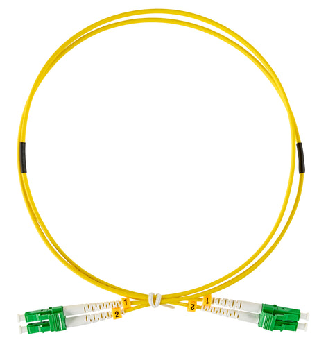 LWL Patchkabel Duplex LC/APC - LC/APC, 9/125µm OS2,  1,0m