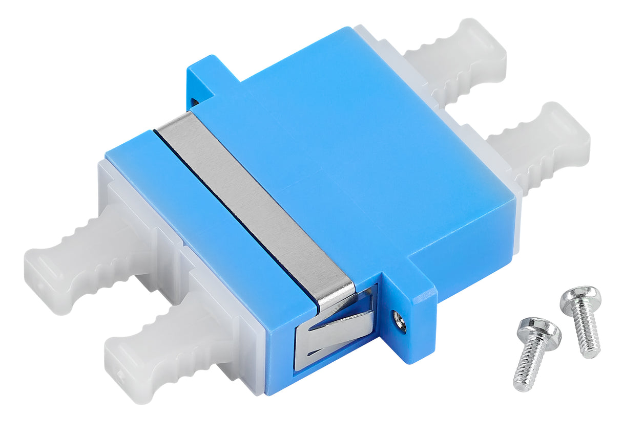 LWL Kupplung SC-Duplex,Kunststoff,Singlemode,zirc,Flansch,bl