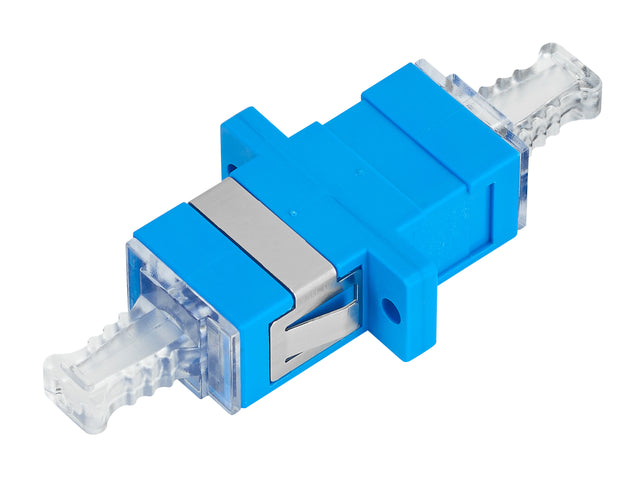 Foto: LWL Kupplung SC-Simplex,Kunststoff,Singlemode,zirc, Fl, blau