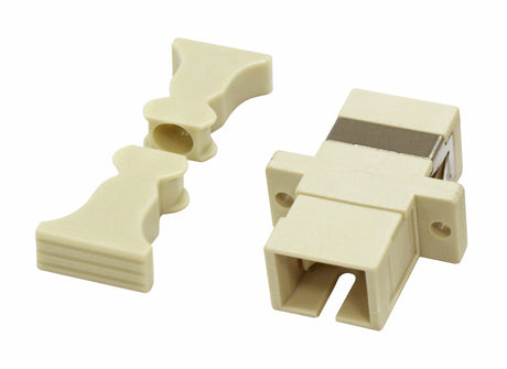Foto: LWL Kupplung SC-Simplex,Kunststoff,Multimode,phbr,Flansch,gr