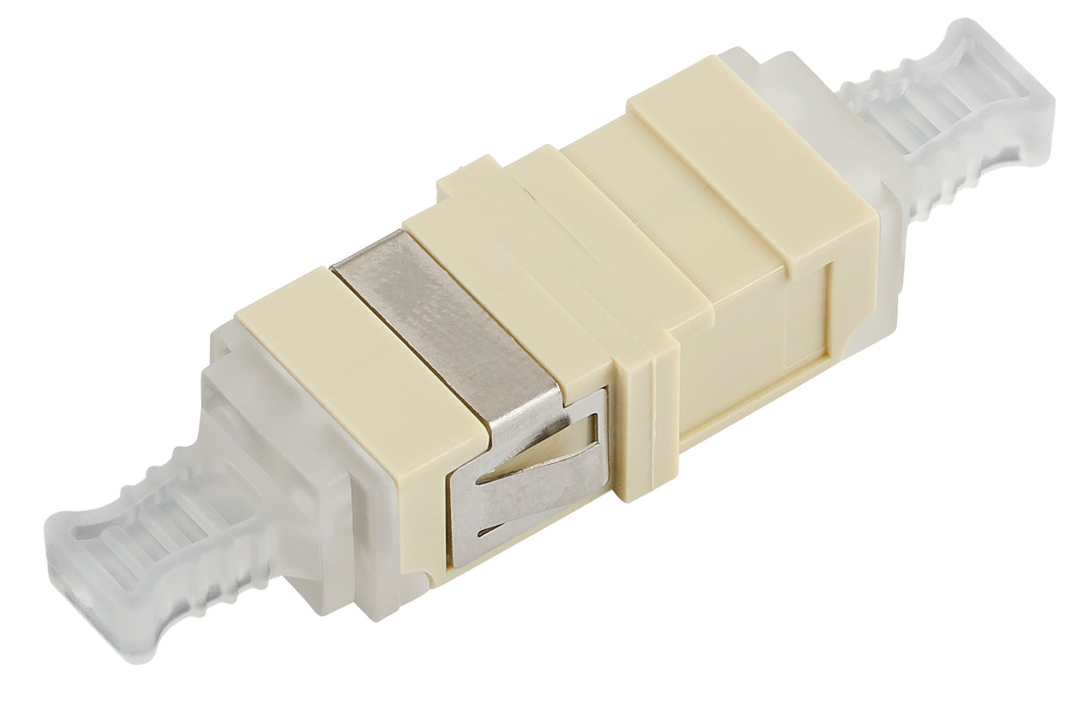 LWL Kupplung LC-Duplex, Multimode phbr, ohne Flansch, grau