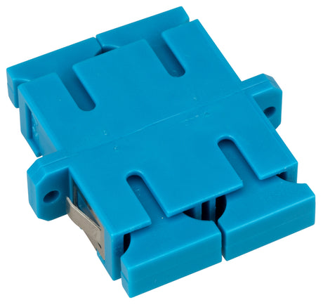 Foto: LWL Kupplung SC-Duplex, Singlemode, zirc, Flansch, blau, ECO
