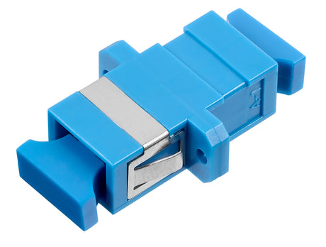 Foto: LWL Kupplung SC-Simplex, Singlemode, zirc, Flansch, blau,ECO