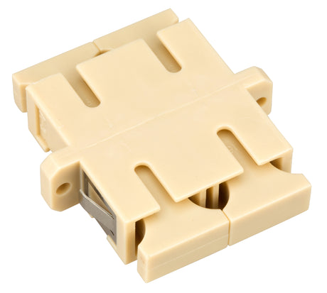 Foto: LWL Kupplung SC-Duplex, MM, Keramik, Flansch, beige, ECO