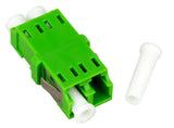 Foto: LWL Kupplung LC/APC-Duplex, Singlemode,zirc,o.Flansch,gn,ECO