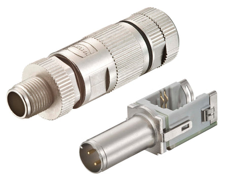 Foto: WireXpert - M12 D-coded Stecker für preLink® System Cat.5