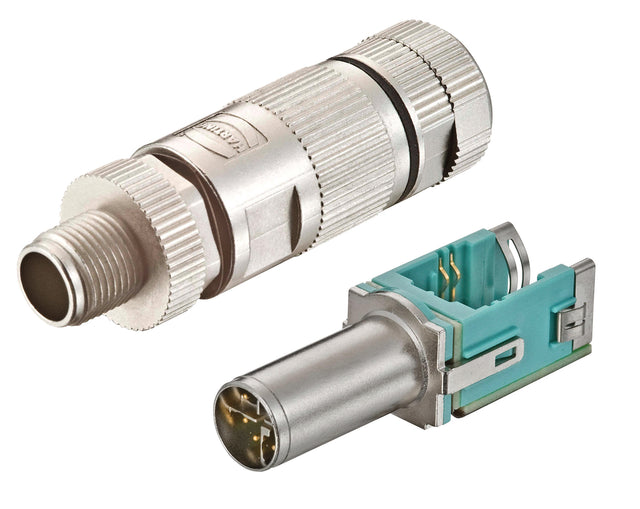 Foto: WireXpert - M12 X-coded Stecker für preLink® System Cat.6a
