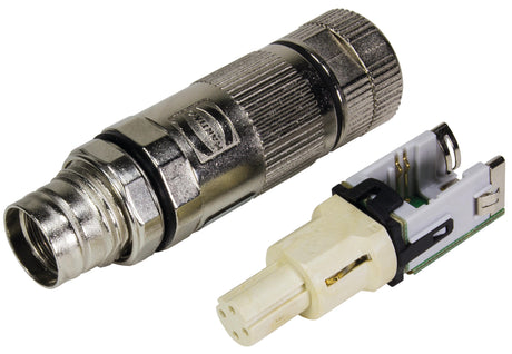 Foto: WireXpert - M12 D-coded Buchse für preLink® System Cat.5