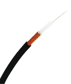 RG59 B/U Koaxkabel, 75Ohm, MIL C 17, PVC, Eca, schwarz