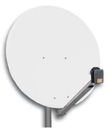Foto: SAT Antenne 80/75cm, Alu, 39dB Gain, Arm klappbar, Weiß