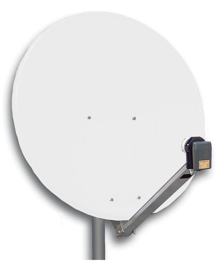 Foto: SAT Antenne 80/75cm, Alu, 39dB Gain, Arm klappbar, Weiß